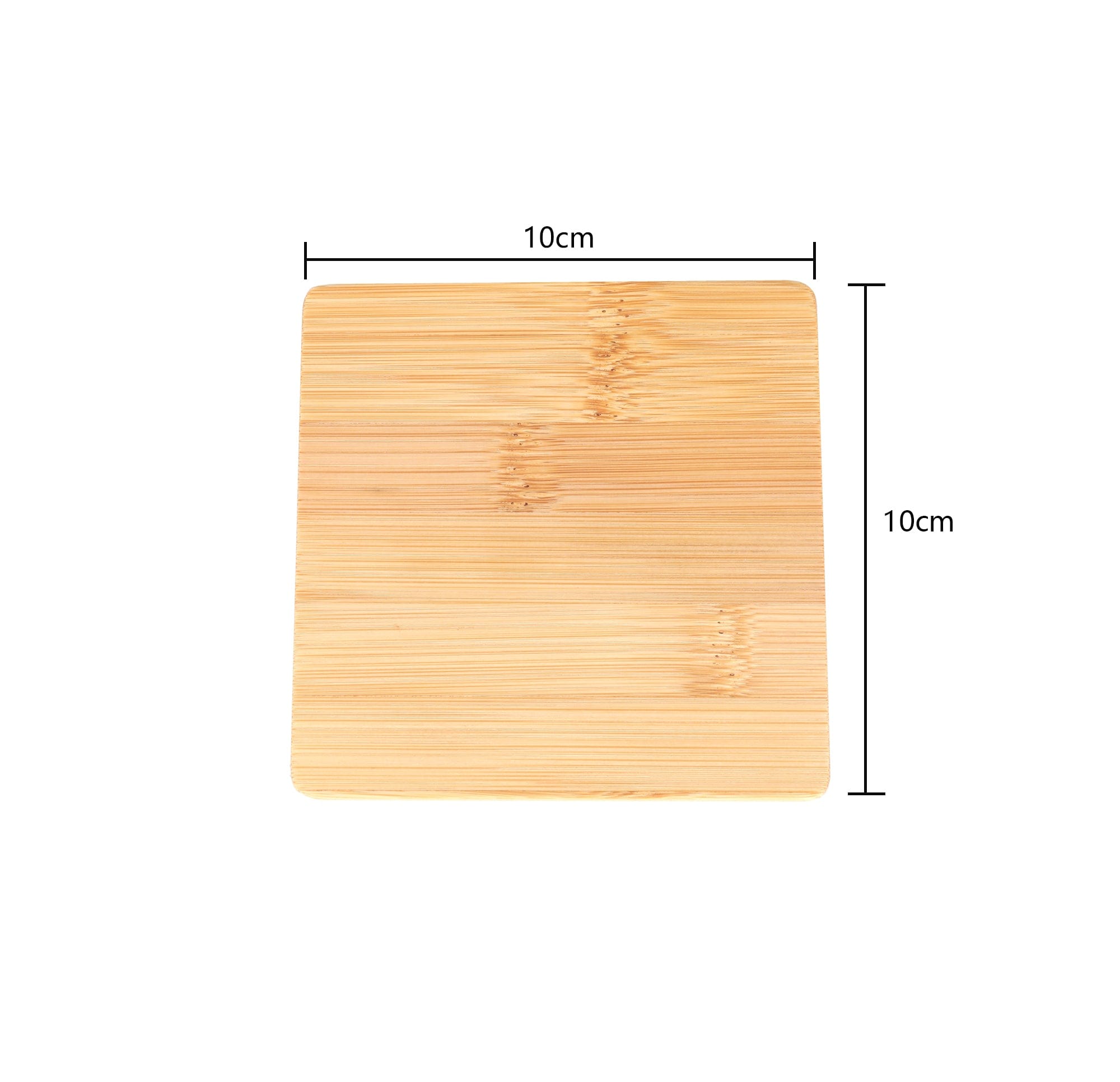 4 Pcs Bamboo Unique Drink Coasters - 04
