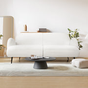 Levede Cloud Sofa 3 Seater Sherpa Fleece White-2006732843321004039