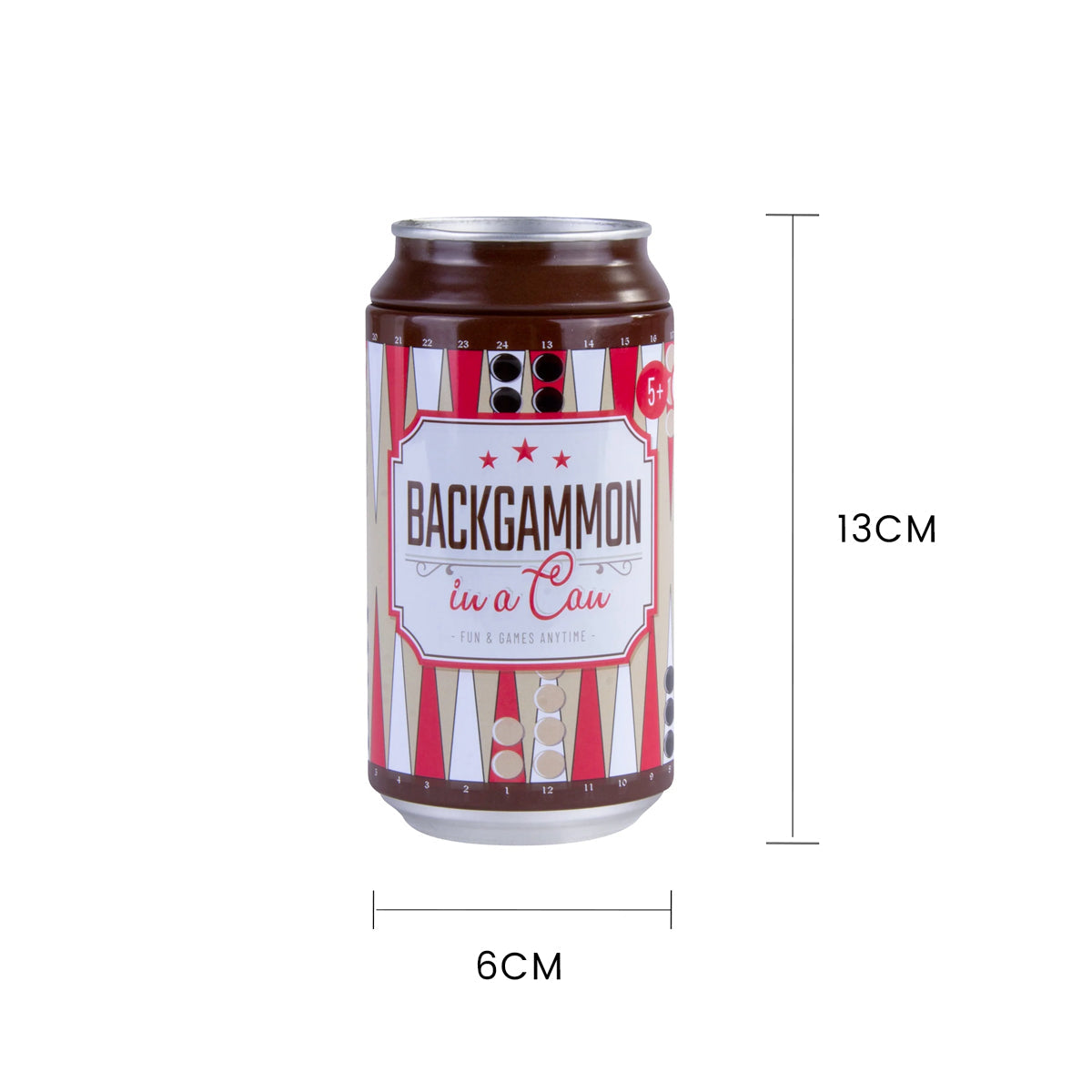 Backgammon In A Can Travel Board Game - 03