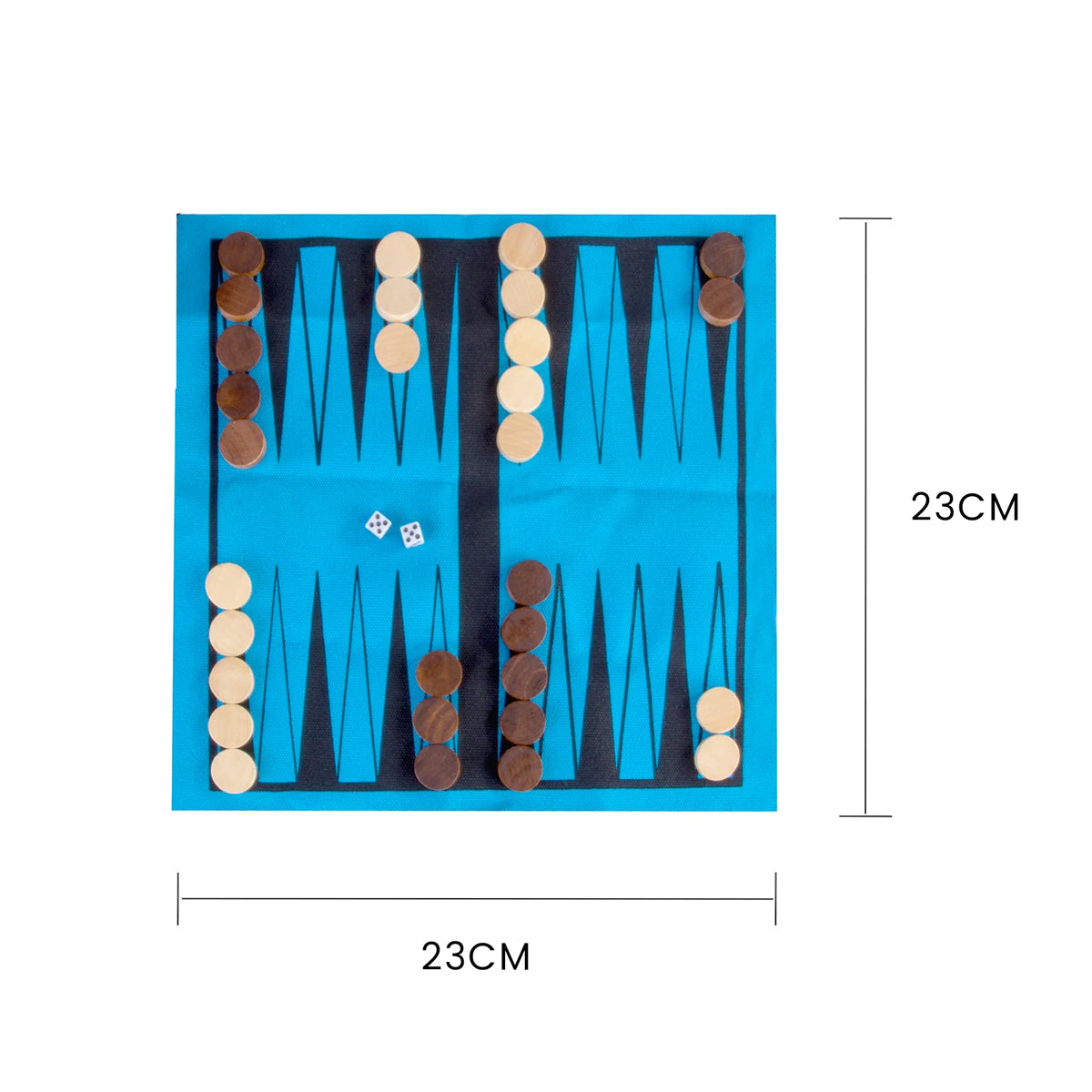 Backgammon In A Can Travel Board Game - 04