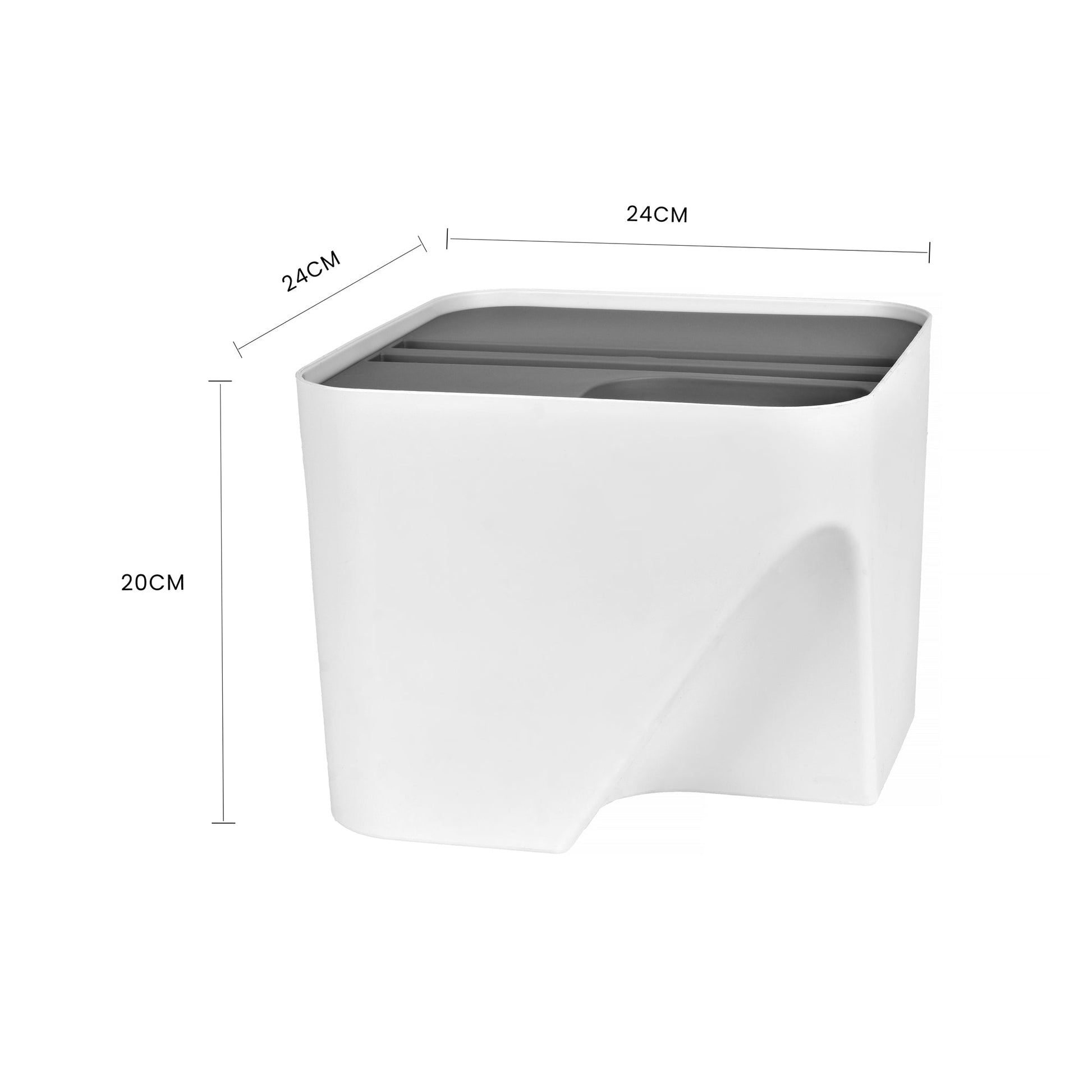 12L Stackable Plastic Kitchen Trash Bin Household Classification Storage Box - 13