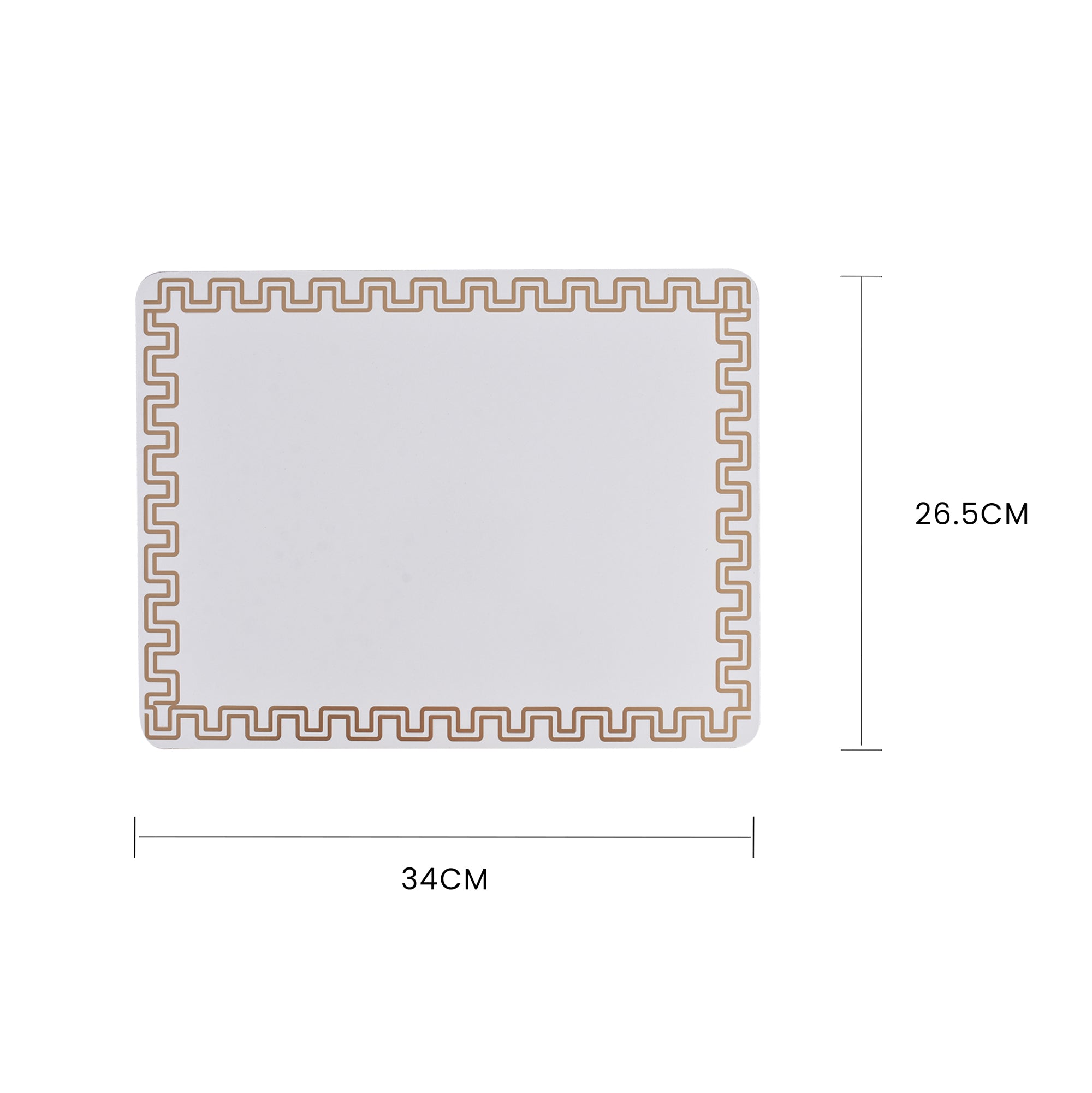 4 Pcs Clevinger Md Placemats Gold Border - 07