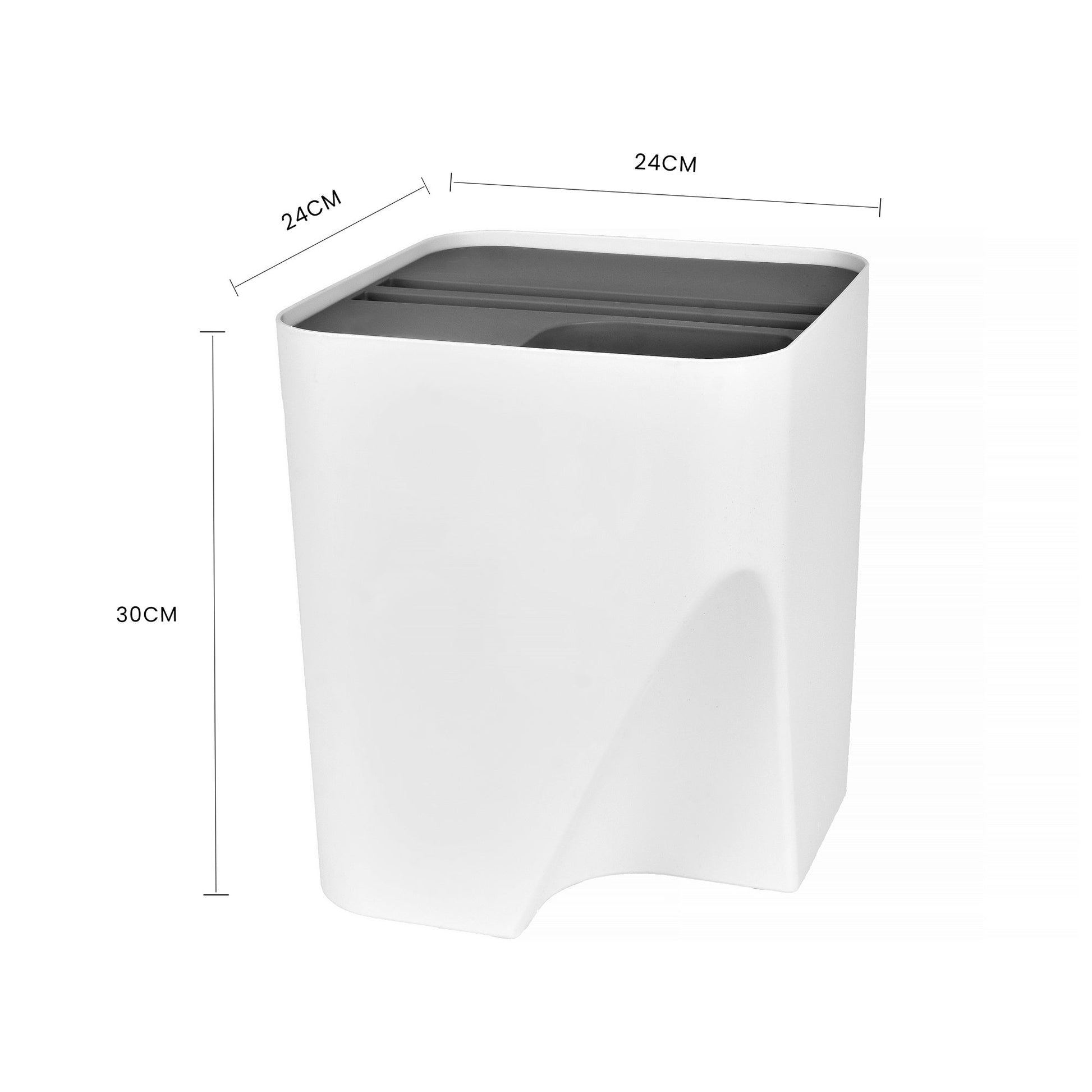 18L Stackable Plastic Kitchen Trash Bin Household Classification Storage Box - 07