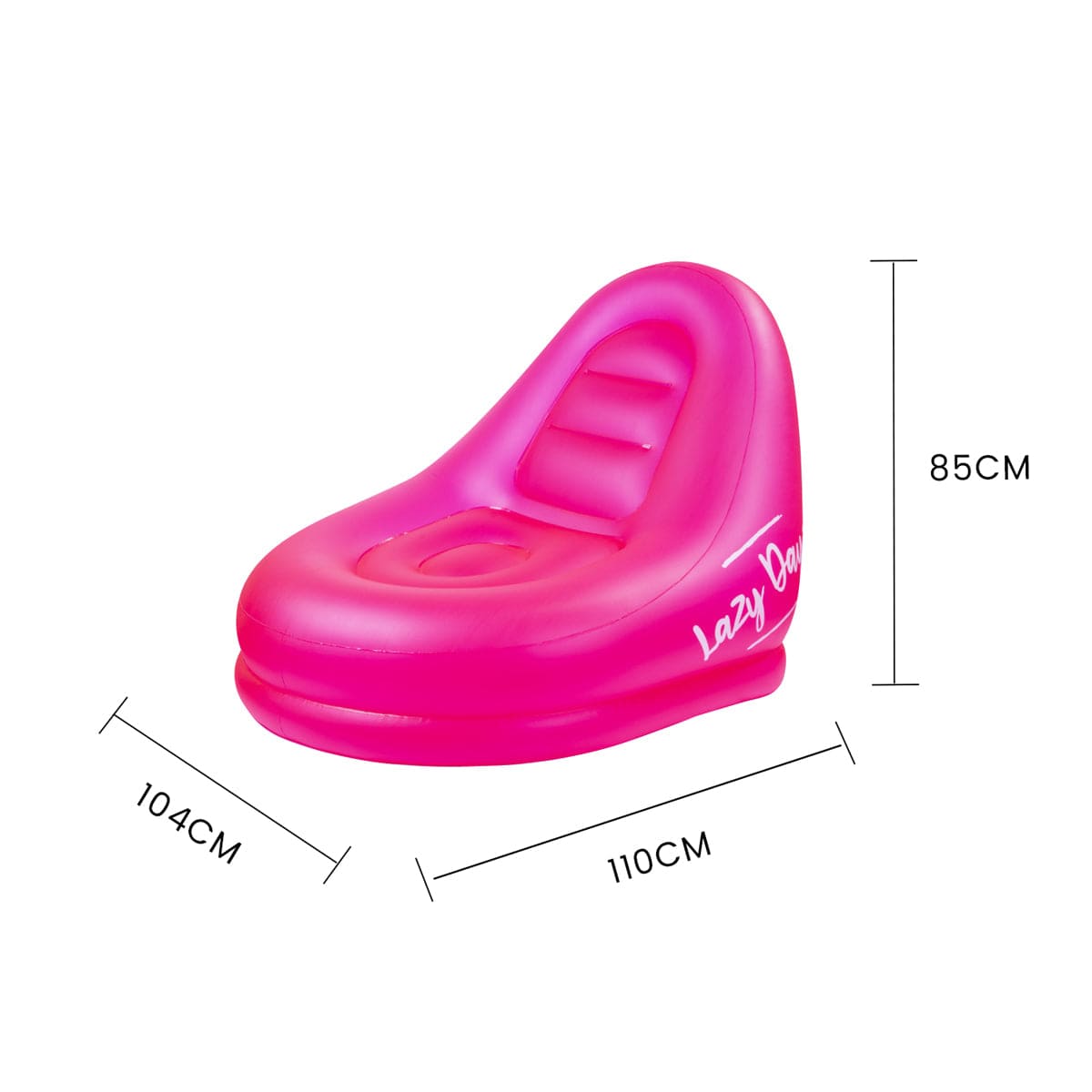 Lazy Dayz Jumbo Inflatable Chair Pink - 06