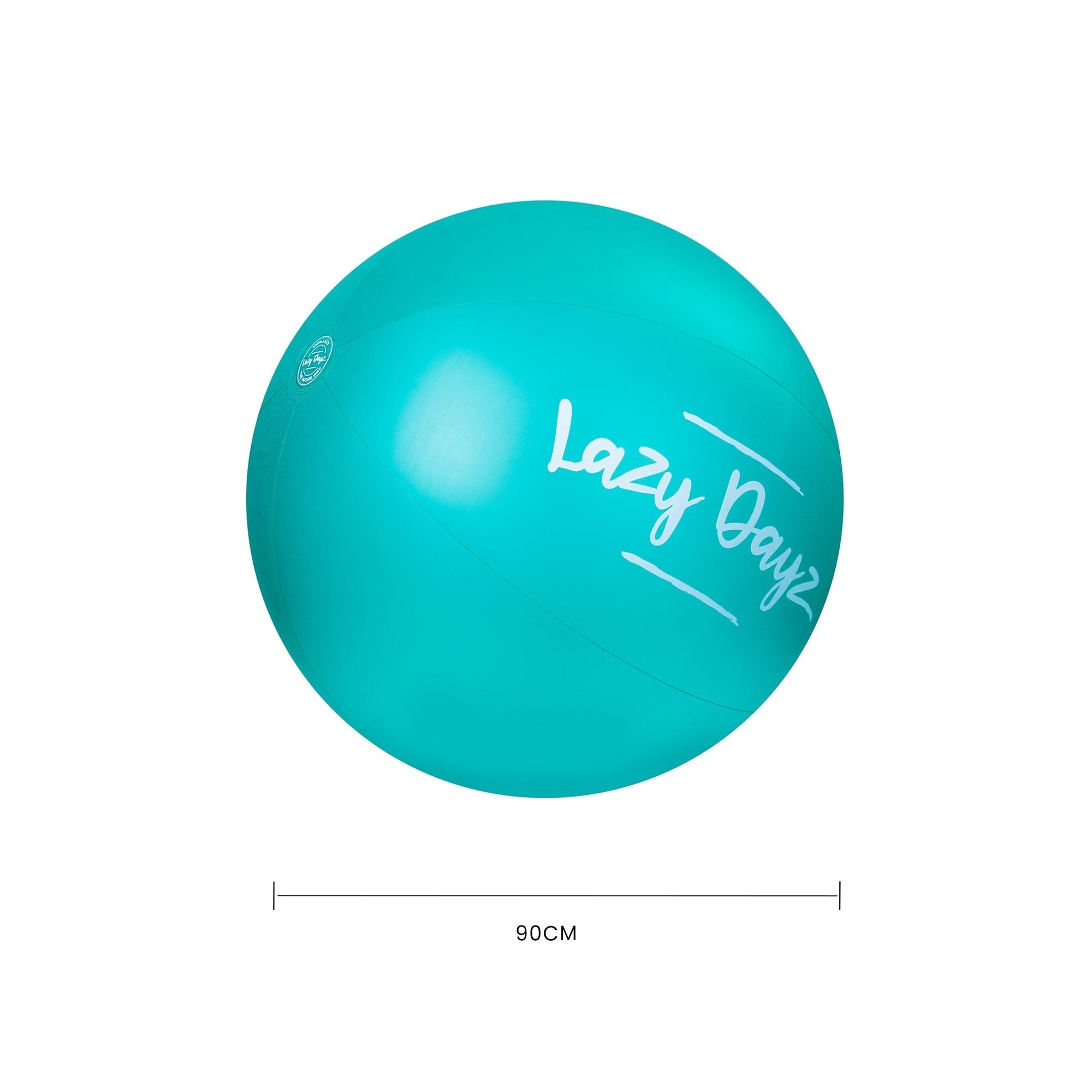 90Cm Lazy Dayz Inflatable Jumbo Beach Ball Teal - 03