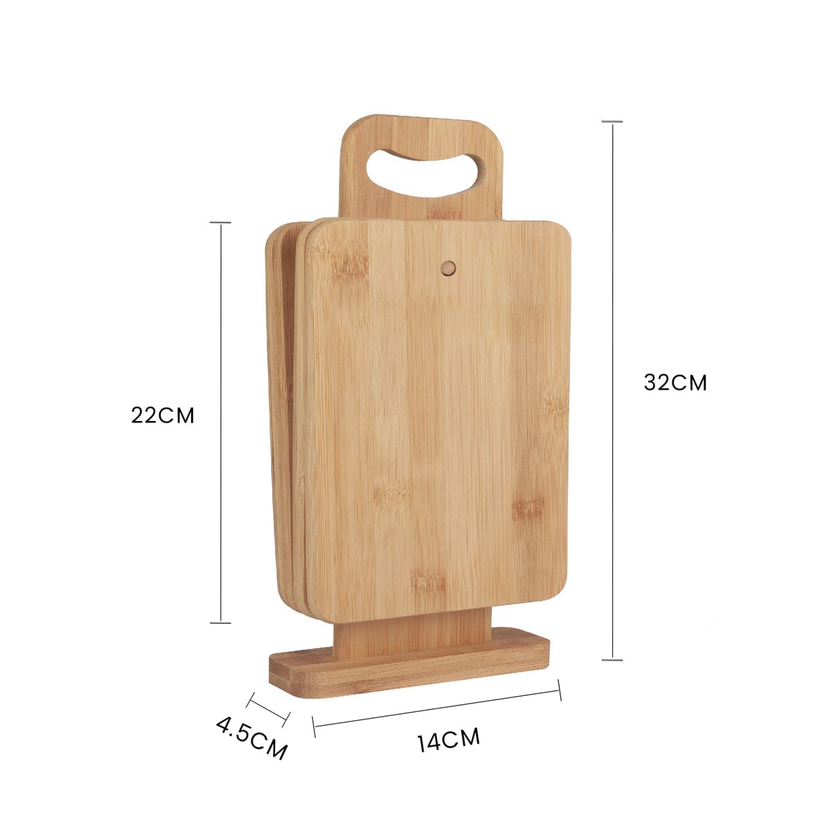 4 Pcs Chopping Block Set With Display - 08