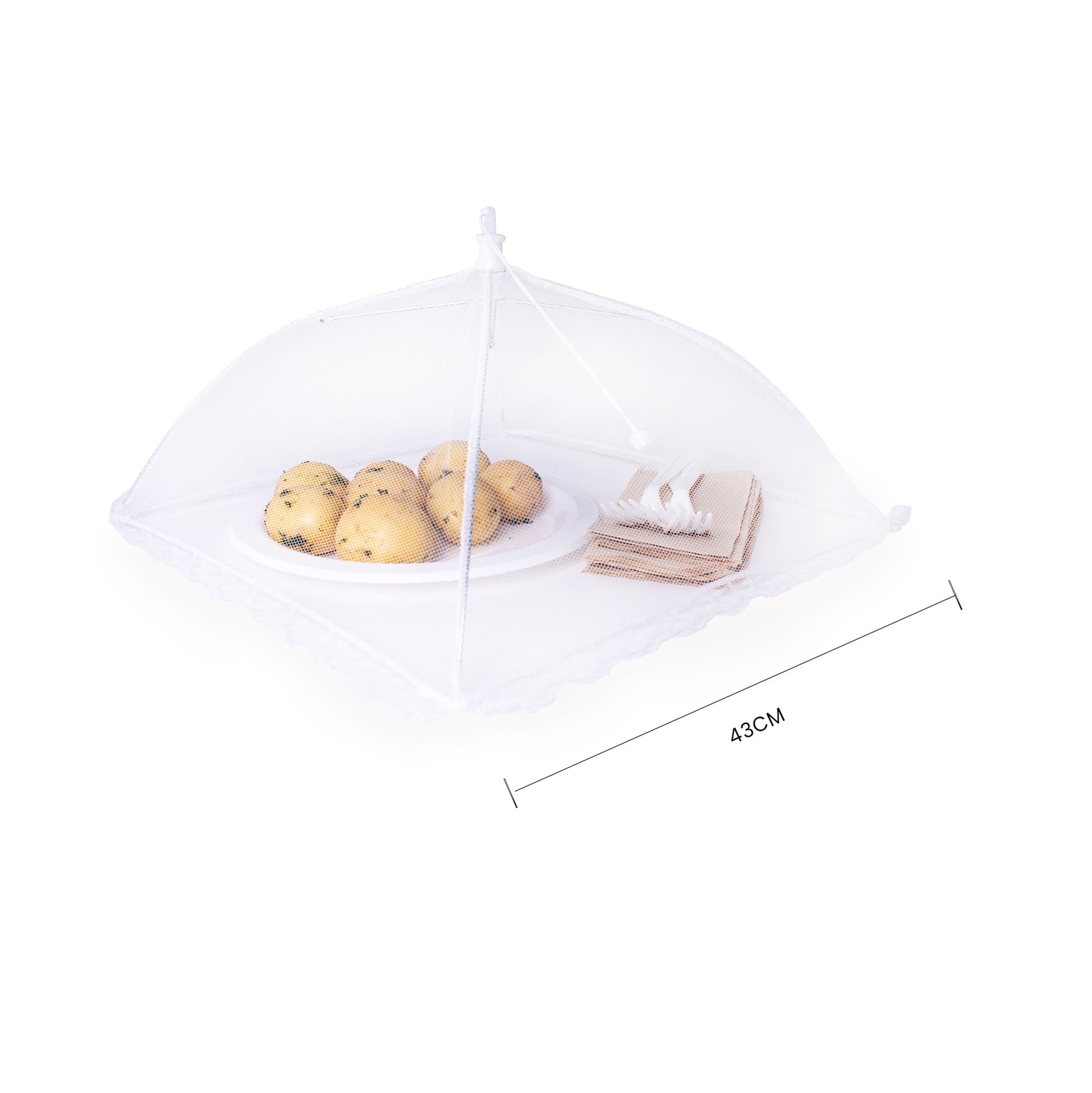 43Cm Square Pop Up Mesh Food Cover - 07