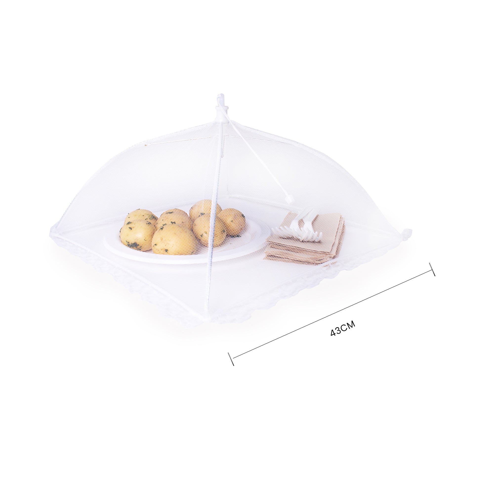 43Cm Square Pop Up Mesh Food Cover - 07
