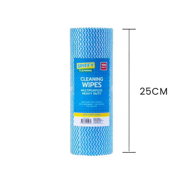 100 Pcs Heavy Duty Multipurpose Cleaning Wipes - 10