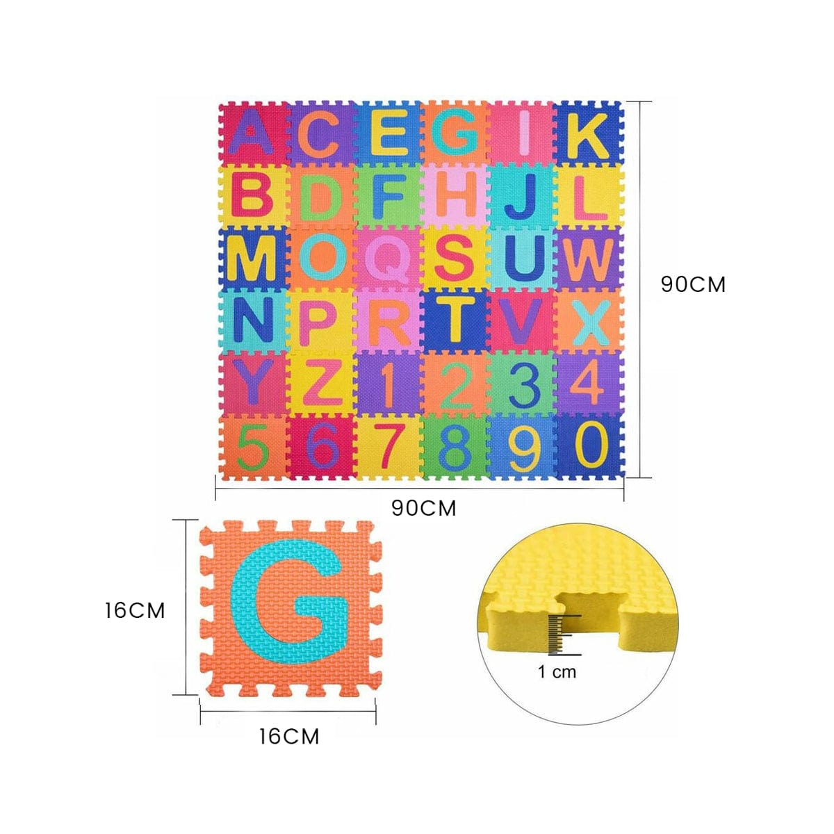 Kids Eva Mini Alphabet And Numbers 36 Pack - 09