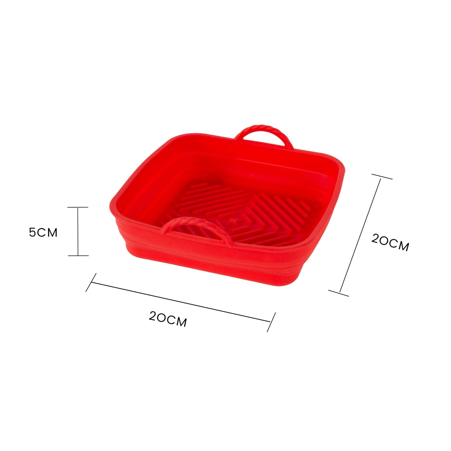 Collapsible Silicone Air Fryer Oven Microwave Liner Square - 11
