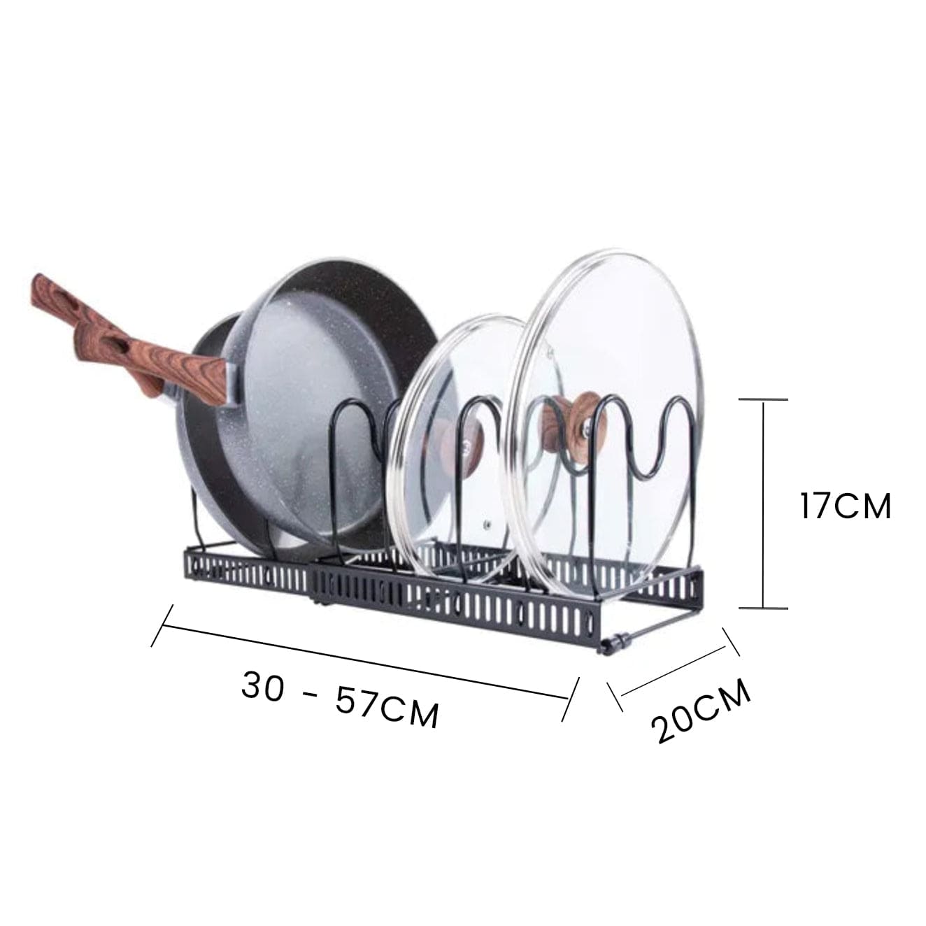 Livingtoday Expandable Pan Organiser - 08