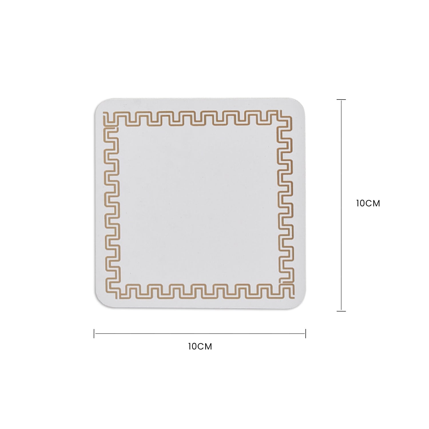 4 Pcs Clevinger Mdf Coasters Gold Border - 06