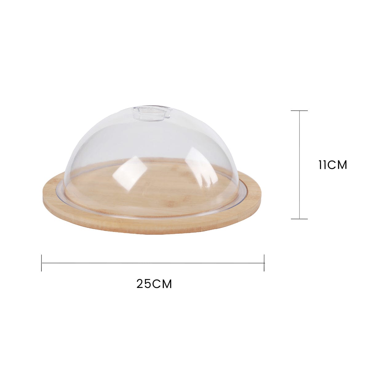 Bamboo Mini Round Cheese Tray - 06