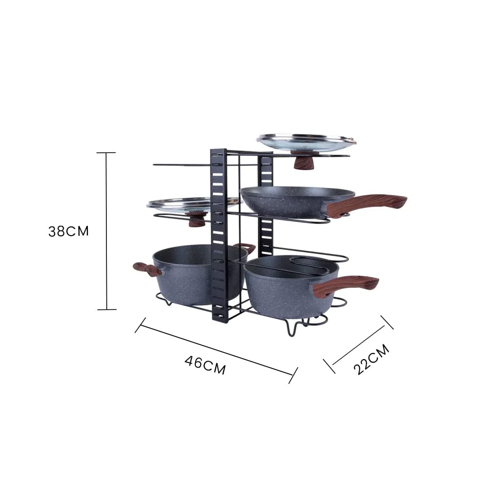 Livingtoday Kitchen Rack Double Sided Organiser - 08
